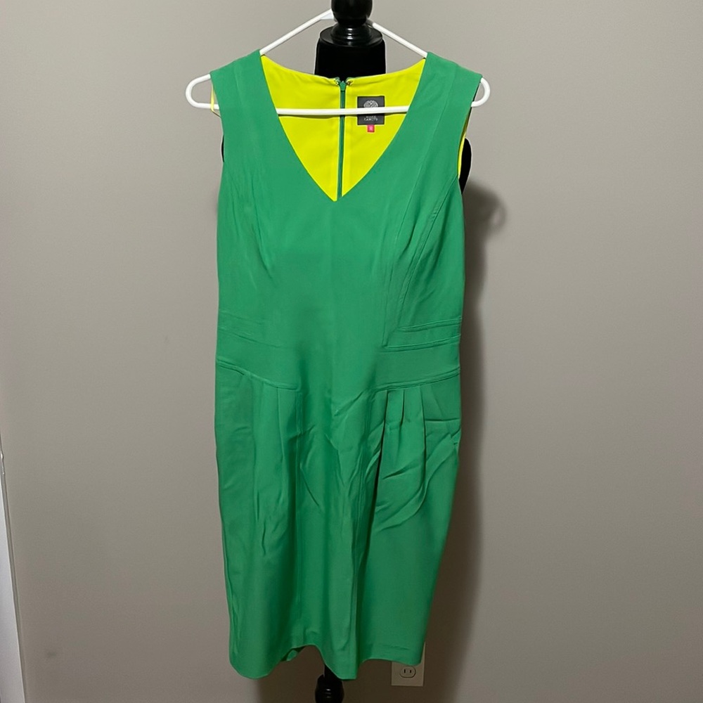 Vince Camuto Green Sheath Dress - Size 10